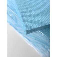 Стоматологічні серветки нагрудні тришарові 33×41 см, блакитні (50 шт.)