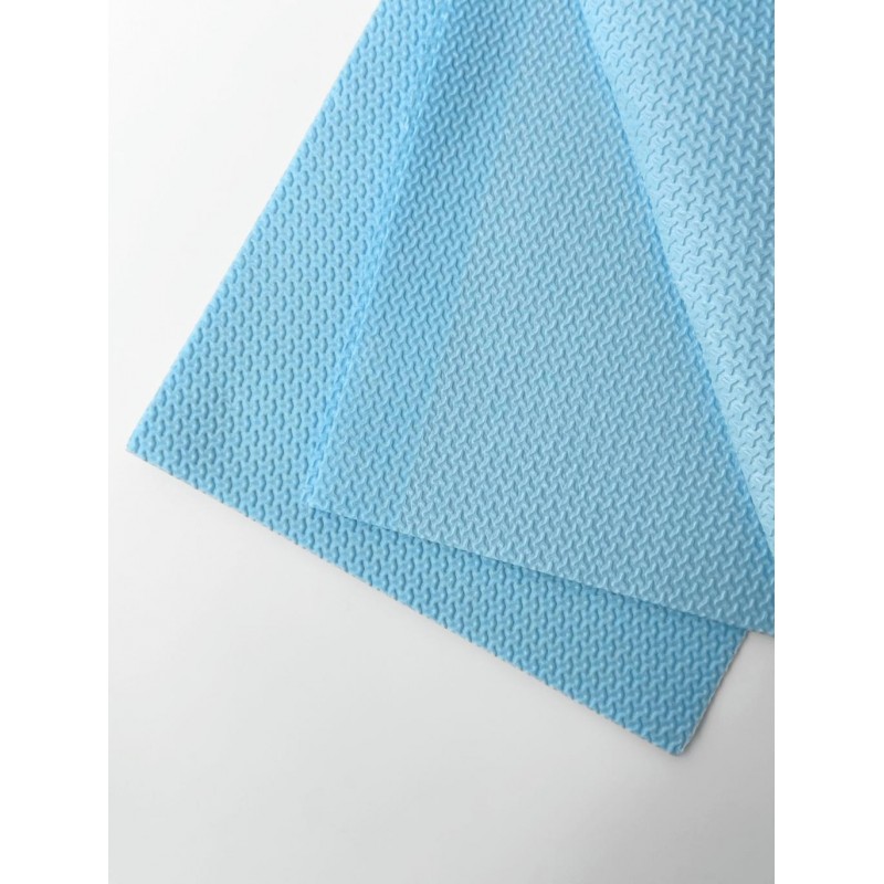 Стоматологічні серветки нагрудні тришарові 33×41 см, блакитні (500 шт.)