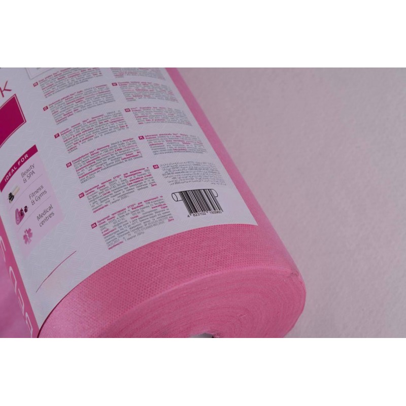 Простыни одноразовые Etto СМС 0.8 х 500 м (80 см) розовые