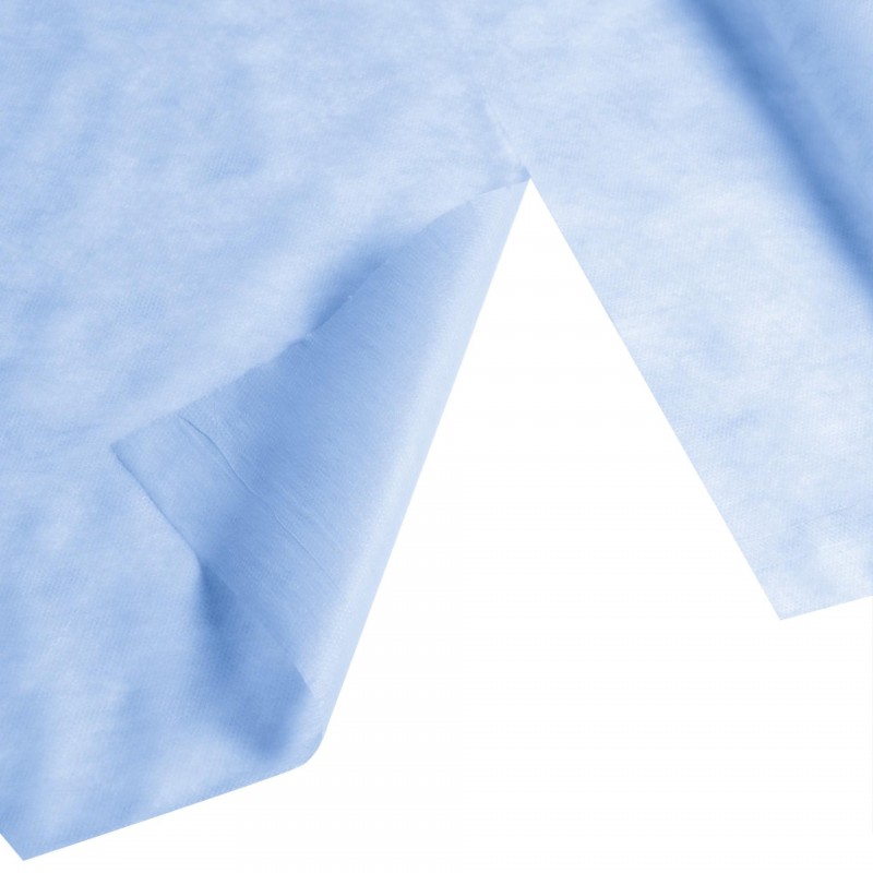 Простыни одноразовые Etto СМС 0.8 х 100 м перфорированные (шаг отрыва 2 м) голубые