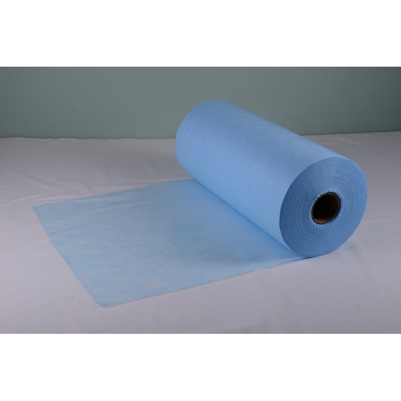 Простыни одноразовые Etto СМС 0.8 х 100 м перфорированные (шаг отрыва 2 м) голубые