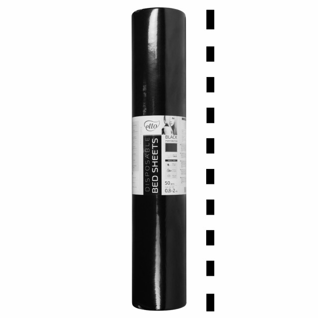 Простирадла Etto Black Collection спанбонд 30г/м2 0.8х100 м перфоровані (крок відриву 2 м) чорні