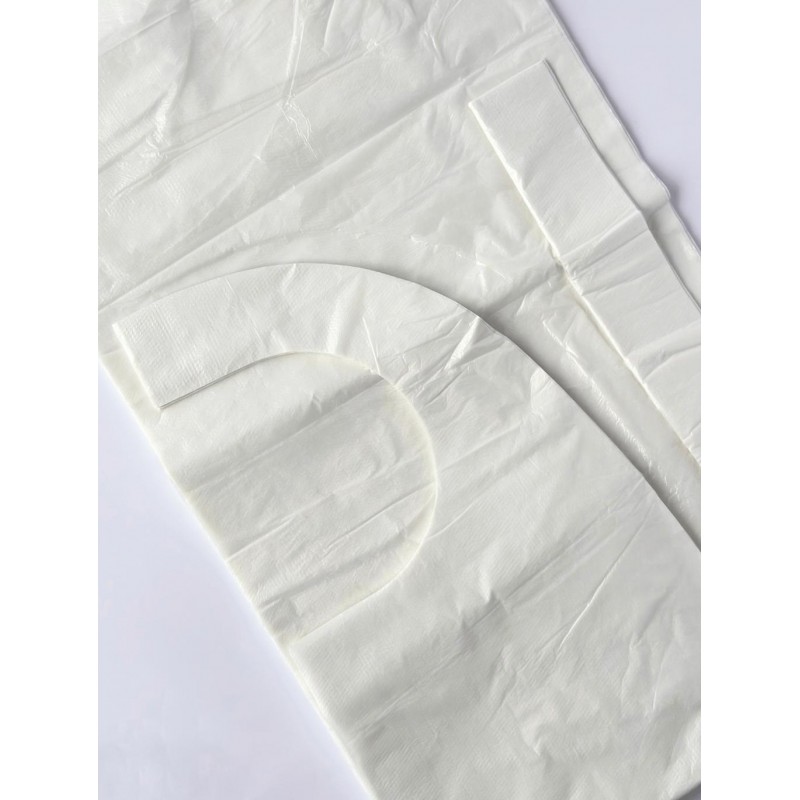 Фартух одноразовий поліетиленовий Monaco Style 70×110 см, 50 шт., чорний