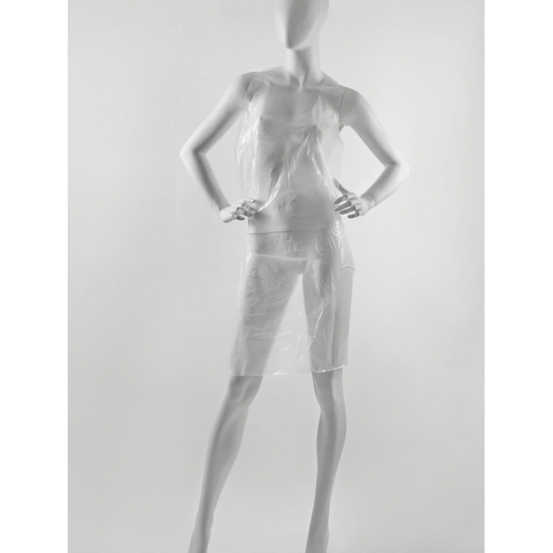 Фартух одноразовий поліетиленовий Monaco Style 70×110 см, 50 шт., чорний