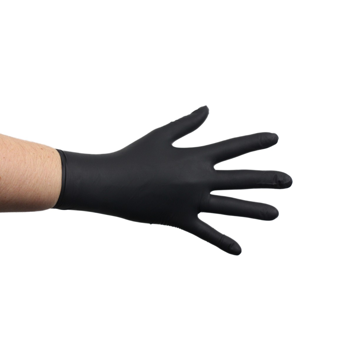 Рукавички нітрилові SafeTouch Advanced Black M без пудри текстуровані 100 шт. чорні 3,5 г (1187P-C)