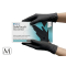 Рукавички нітрилові SafeTouch Advanced Black M без пудри текстуровані 100 шт. чорні 3,5 г (1187P-C)