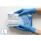 Рукавички нітрилові SafeTouch Vitals Slim Blue L без пудри текстуровані 100 шт. блакитні (1175P2-D)