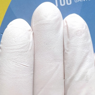 Рукавички нітрилові SafeTouch Advanced Platinum М без пудри текстуровані 100 шт. білі (1174P-C)