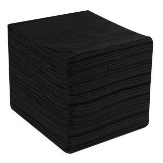 Рушники одноразові Etto Black Collection спанлейс 60 г/м2 спанлейс 40х70 см гладкі (50 шт. в упаковці) чорні