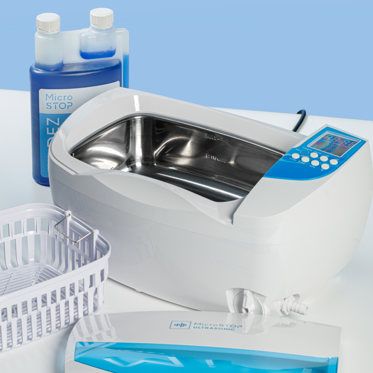 Ультразвукова мийка MicroSTOP MU-EXPERT (UA) 150Вт, 3л