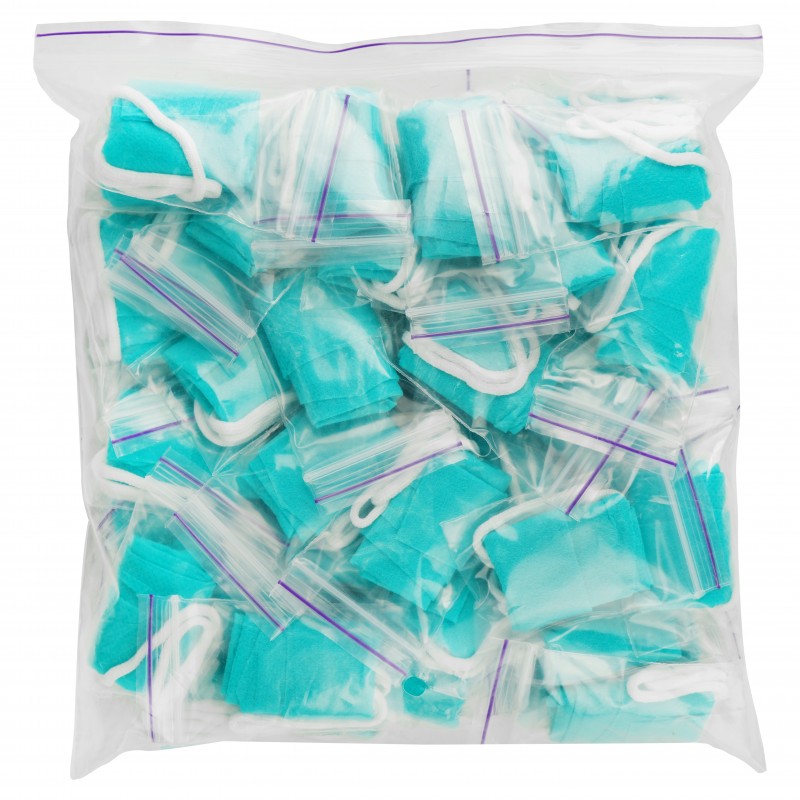 Трусики-стрінги, спанбонд, розмір L/XL, бірюзовий (50 шт.)