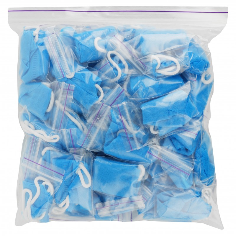 Трусики-стрінги, спанбонд, розмір S/M, голубий (50 шт.)