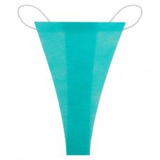 Трусики-стрінги, спанбонд, розмір L/XL, бірюзовий (50 шт.)