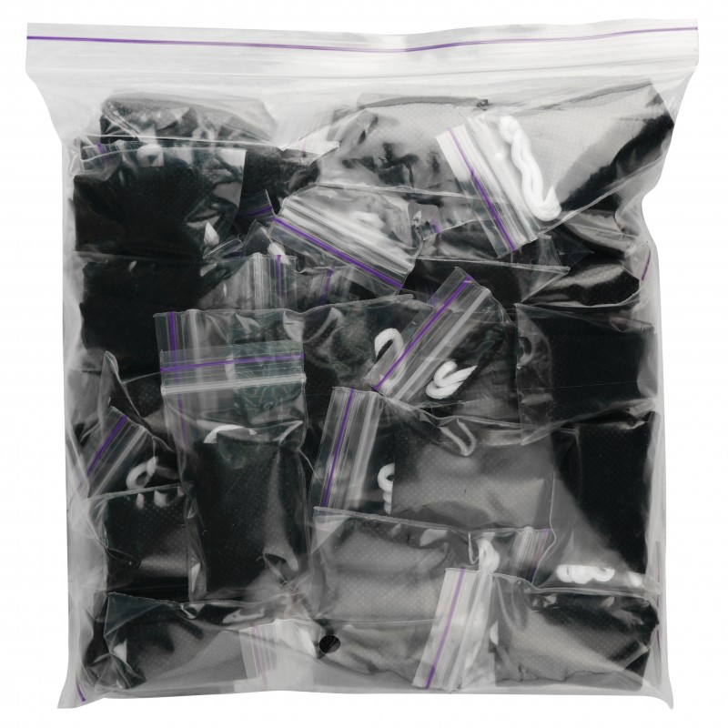 Трусики-стрінги, спанбонд, розмір S/M, чорний (50 шт.)