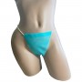 Трусики-стрінги, спанбонд, розмір L/XL, бірюзовий (50 шт.)