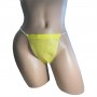Трусики-стрінги, спанбонд, розмір L/XL, жовтий (50 шт.)