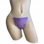 Трусики-стрінги, спанбонд, розмір S/M, фіолет (50 шт.)