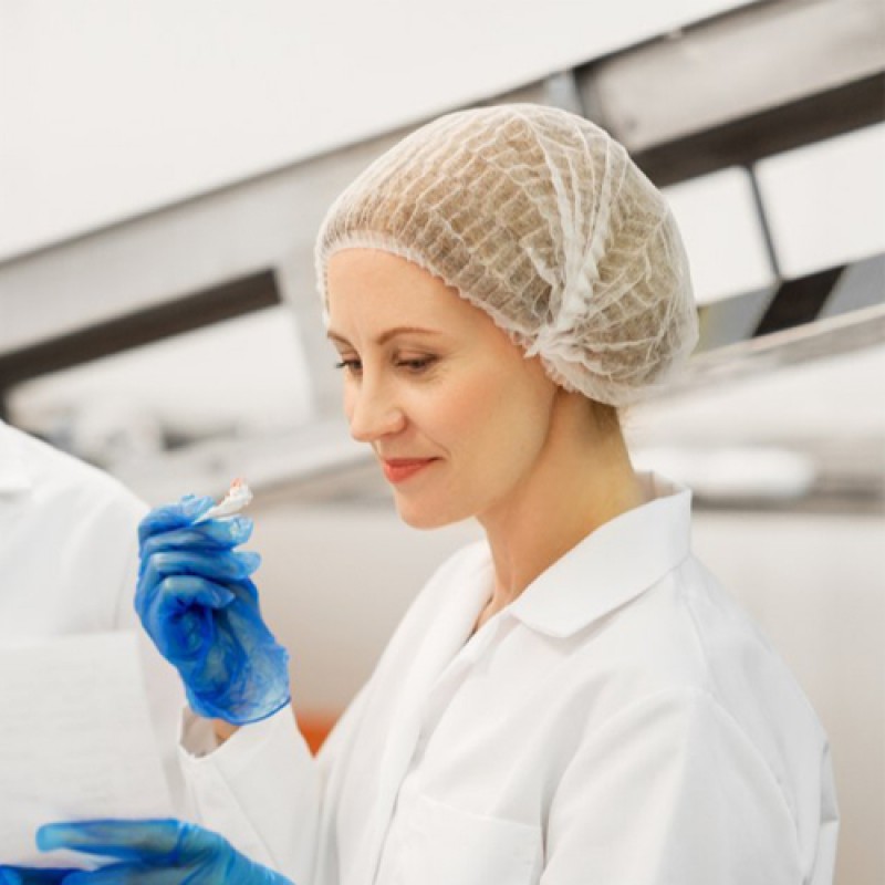 Шапочки одноразові «кульбабка», спанбонд , білий 100шт.