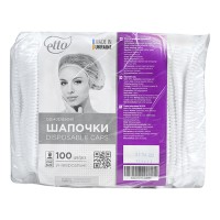 Шапочки одноразові Etto спанбонд «кульбабка» 100 шт. білі