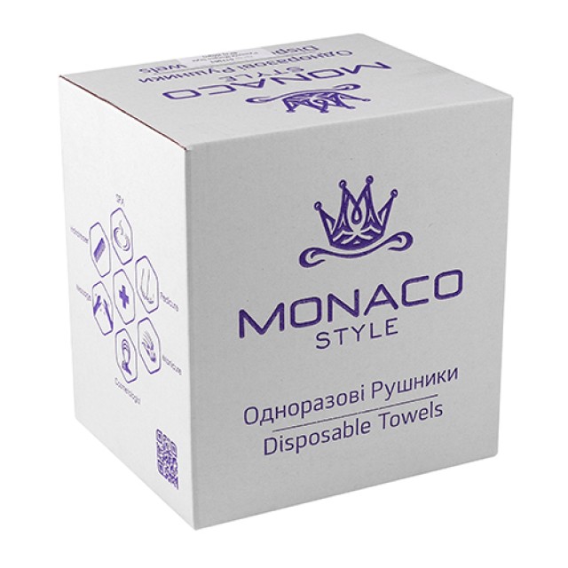 Рушники одноразові Monaco Style спанлейс 40х70 см сітка (50шт. в упаковці)