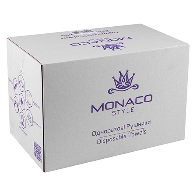 Рушники одноразові Monaco Style спанлейс 40х70 см сітка (100шт. в упаковці)