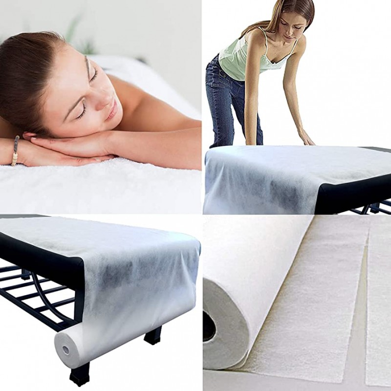 Простирадла одноразові Monaco Style спанбонд 0.8 х 90 м перфоровані (крок відриву 1.8 м) блакитні