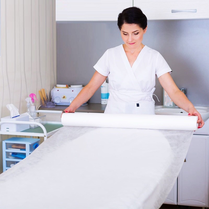 Простирадла одноразові Monaco Style спанбонд 0.6 х 100 м (60 см) рожеві