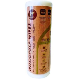 Серветки Aquasoft 25х30 (50 шт.) woodpulp гладкі рулон
