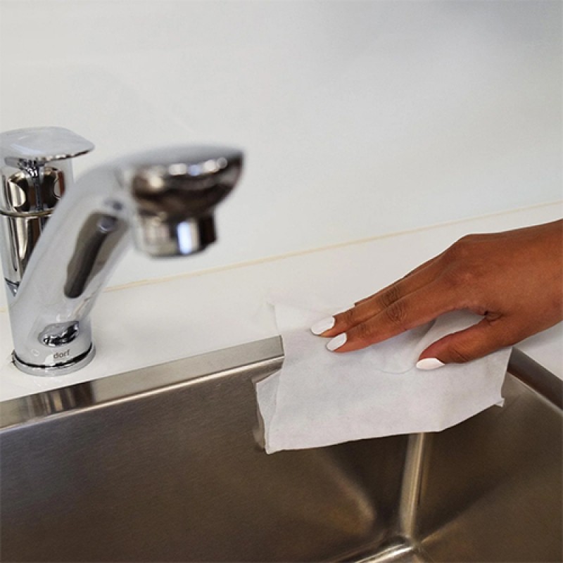 Серветки Aquasoft, складені, спанлейс, гладкий 25см х 30см (50шт)