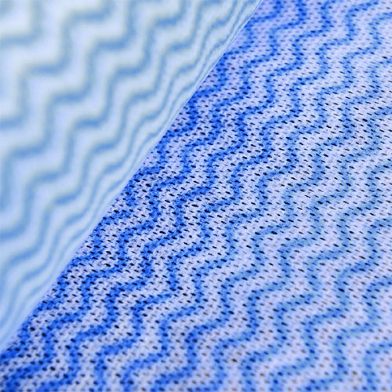 Серветки Aquasoft,спанлейс, блакитна хвиля, 25см х 30см (30шт в рулоні з перфорацією)