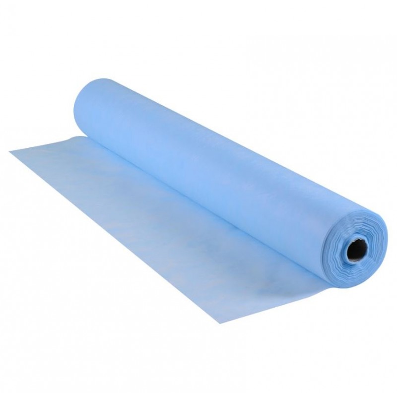 Простыни одноразовые Etto СМС 0.8 х 100 м перфорированные (шаг отрыва 2 м) голубые