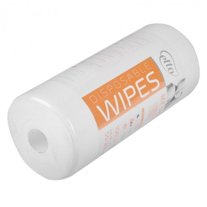 Серветки одноразові, Etto, 30см х 50см (100шт. в рулоні), сітка 50г/м2