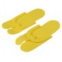 Тапочки одноразові, в'єтнамки, EVA, жовті, розмір 36-39 (12 пар)