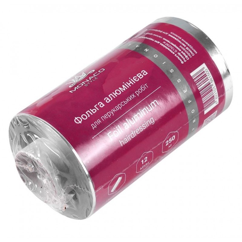 Фольга алюмінієва в рулоні, 250м, 12 мкм, Monaco Style