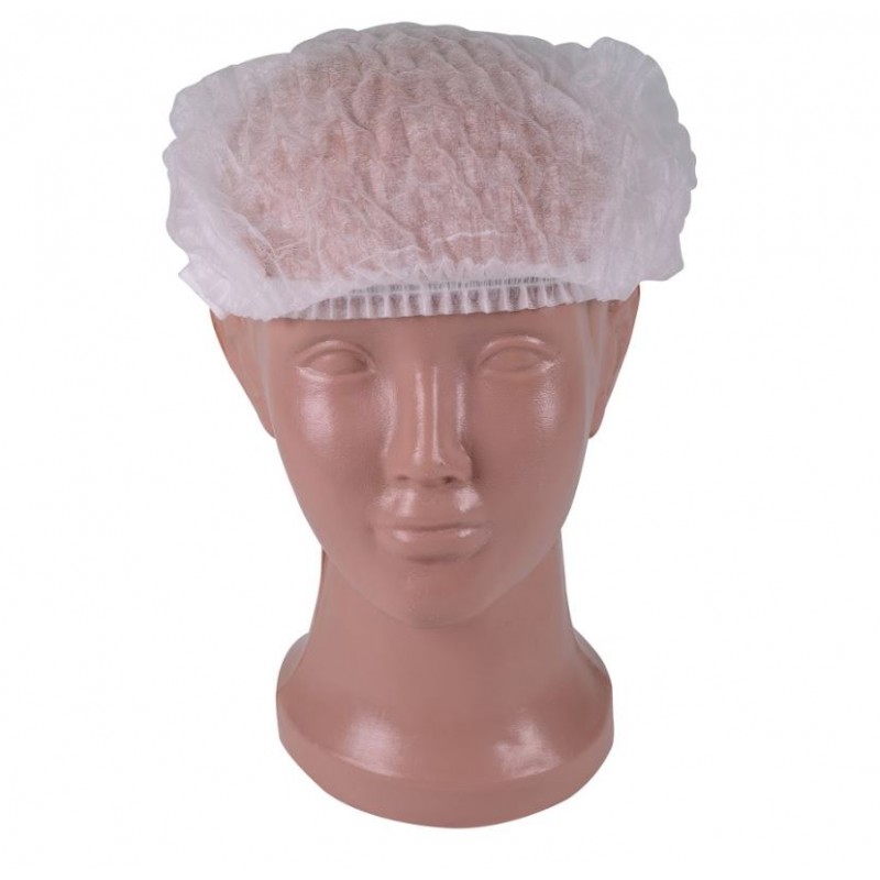 Шапочки одноразові «кульбабка», спанбонд , білий 100шт.