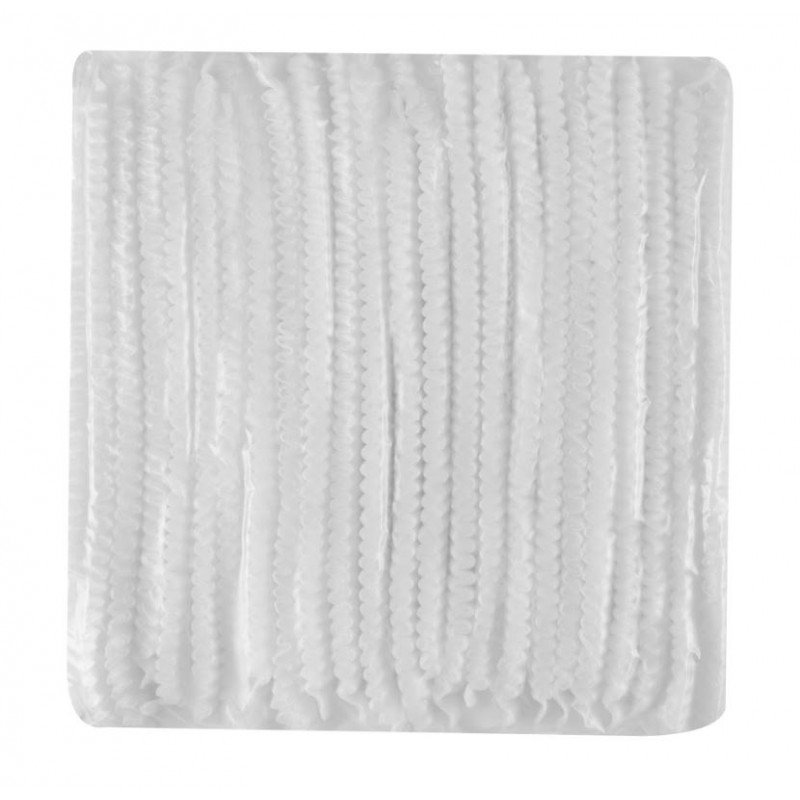 Шапочки одноразові «кульбабка», спанбонд , білий 100шт.